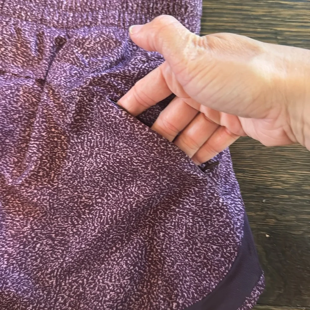 Athleta Printed Mesh Racer Run Short 4” - Picture 7 of 8